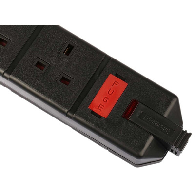 RS PRO 4 Socket Type G - British Trailing Socket, 230 V