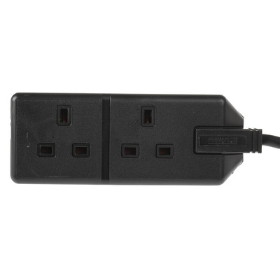 RS PRO 4m 2 Socket Type G - British Extension Lead