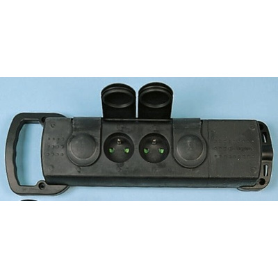 4 Socket Type E - French Trailing Socket, 250 V ac