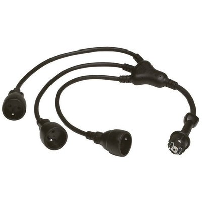 Legrand 0.8m 3 Socket Type E - French Extension Lead