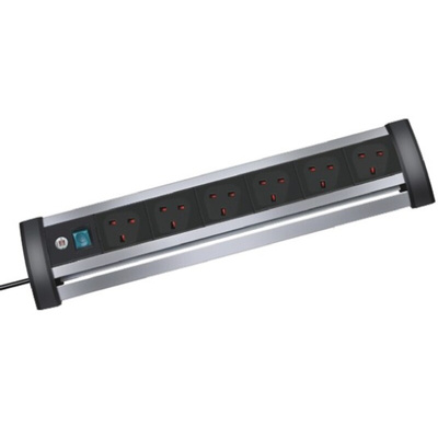 brennenstuhl 3m 6 Socket Type G - British Extension Lead, 230 V, IP20