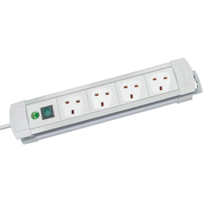 brennenstuhl 1.8m 4 Socket Type G - British Extension Lead, 230 V, IP20