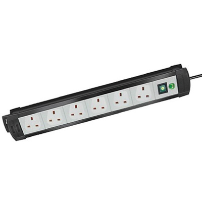 brennenstuhl 3m 6 Socket Type G - British Extension Lead, 230 V, IP20