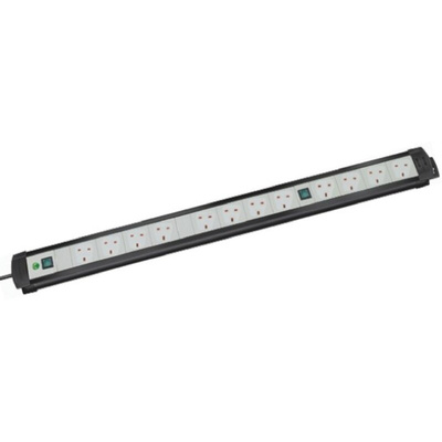 brennenstuhl 3m 12 Socket Type G - British Extension Lead, 230 V, IP20