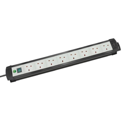 brennenstuhl 3m 8 Socket Type G - British Extension Lead, 230 V, IP20