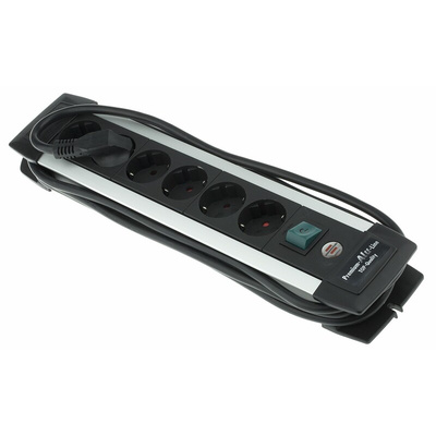 brennenstuhl 3m 6 Socket Type F - German Schuko Extension Lead, 230 V, IP20