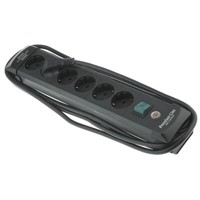 brennenstuhl 3m 6 Socket Type F - German Schuko Extension Lead, 230 V, IP20