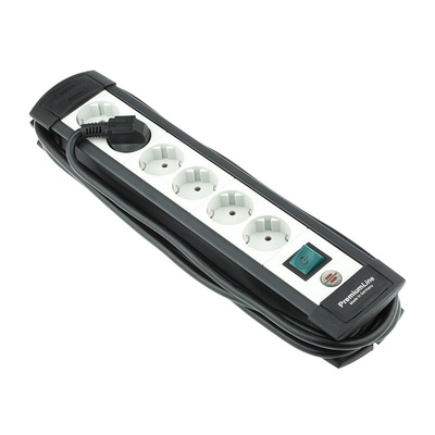 brennenstuhl 3m 6 Socket Type F - German Schuko Extension Lead, 230 V, IP20