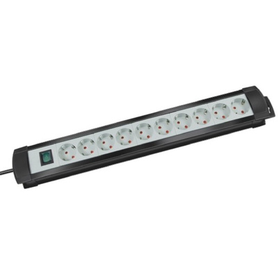 brennenstuhl 3m 10 Socket Type F - German Schuko Extension Lead, 230 V, IP20