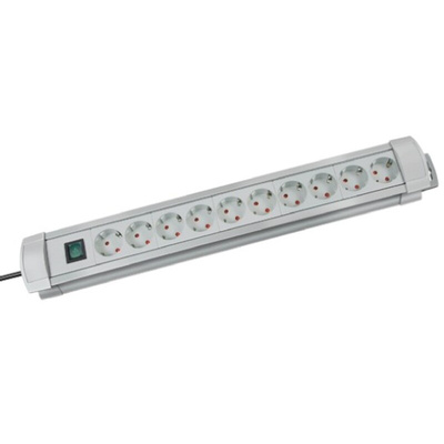 brennenstuhl 3m 10 Socket Type F - German Schuko Extension Lead, 230 V, IP20