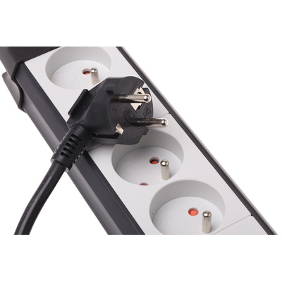brennenstuhl 1.8m 4 Socket Type E - French Extension Lead, 230 V, IP20