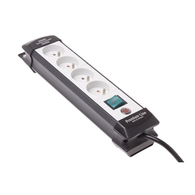brennenstuhl 1.8m 4 Socket Type E - French Extension Lead, 230 V, IP20