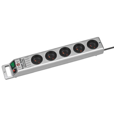brennenstuhl 2.5m 5 Socket Type E - French Extension Lead, 230 V, IP20