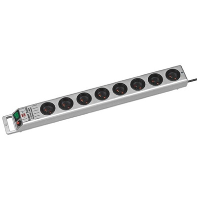 brennenstuhl 2.5m 8 Socket Type E - French Extension Lead, 230 V, IP20