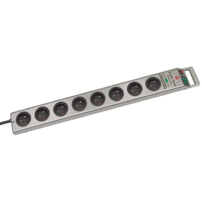 brennenstuhl 2.5m 8 Socket Type E - French Extension Lead, 230 V, IP20