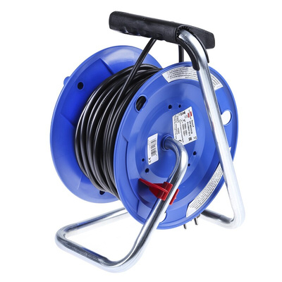brennenstuhl 25m 4 Socket Type F - German Schuko Cable Reel, 230 V, IP20