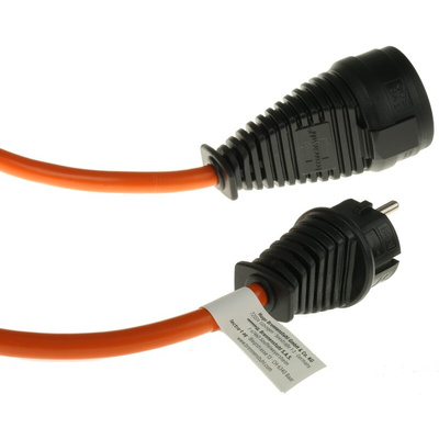brennenstuhl 10m 1 Socket Type F - German Schuko Extension Lead, 230 V, IP44