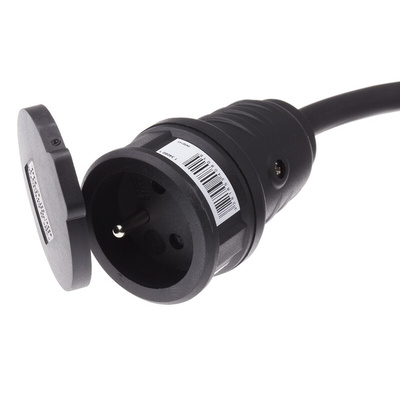 brennenstuhl 10m 1 Socket Type E - French Extension Lead, 230 V, IP44