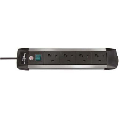 brennenstuhl 1.8m 4 Socket Type D/M- Old British/South African Extension Lead, 240 V, IP20