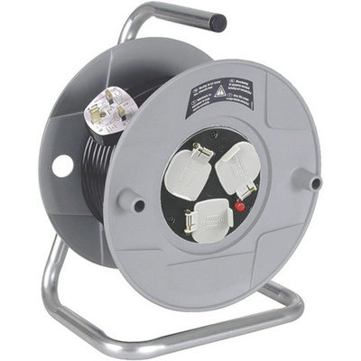 brennenstuhl 50m 3 Socket Type G - British Cable Reel, 240 V, IP20