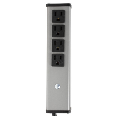 Wiremold 1.8m 4 Socket NEMA 5-15R Extension Lead, 120 V