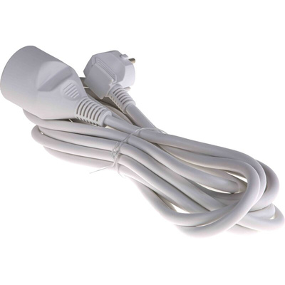 RS PRO 5m 1 Socket Type E - French Extension Lead, 230 V ac