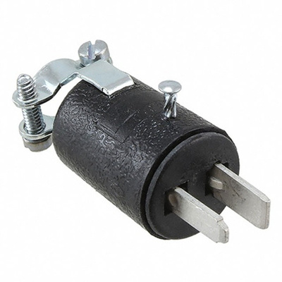 Cinch Connectors, 300 Black Panel Mount 2P Industrial Power Plug, Rated At 10.0A, 250.0 V, 300