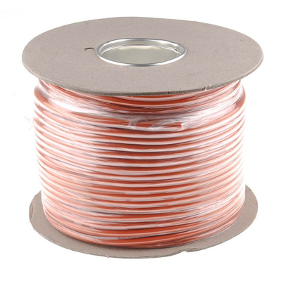 RS PRO 2 Core Power Cable, 0.75 mm², 100m, Orange PVC Sheath, 3182Y, 6 A, 500 V