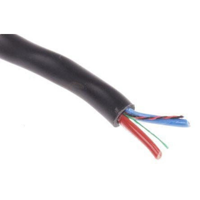 RS PRO 2 Core Power Cable, 2.5 mm², 100m, Black PVC Sheath, 24 A, 600 V