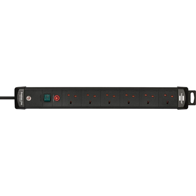 brennenstuhl 3m 8 Socket Type G - British Extension Lead, IP20