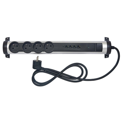 Legrand 1.5m 4 Socket Type E - French Extension Lead