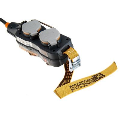 brennenstuhl 25m 4 Socket Type F - German Schuko Extension Lead, 230 V ac, IP54
