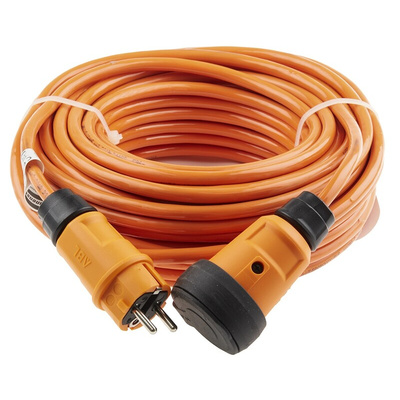 brennenstuhl 25m 1 Socket Schuko Extension Lead, 230 V ac, IP44