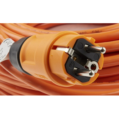 brennenstuhl 25m 1 Socket Schuko Extension Lead, 230 V ac, IP44
