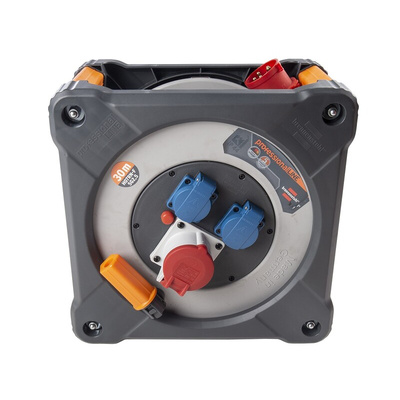 brennenstuhl 30m 2+1 Socket CEE Cable Reel, 400 V, IP44
