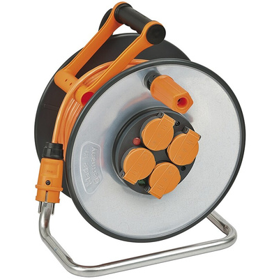 brennenstuhl 33m 4 Socket NF Cable Reel, IP44
