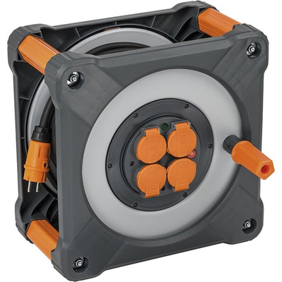 brennenstuhl 33m 4 Socket NF Cable Reel, IP44