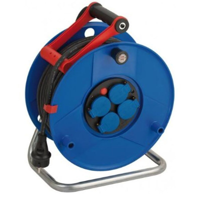 brennenstuhl 40m 4 Socket CEE Cable Reel, IP44