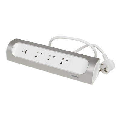Legrand 1m 3 Socket Type E - French Extension Lead