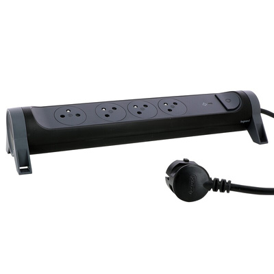 Legrand 1.5m 4 Socket Type E - French Extension Lead