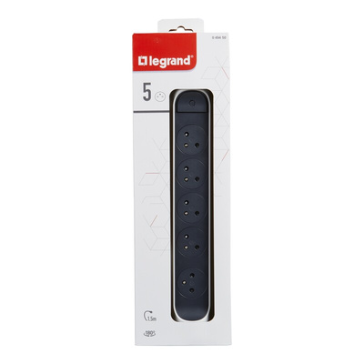 Legrand 1.5m 5 Socket Type E - French Extension Lead