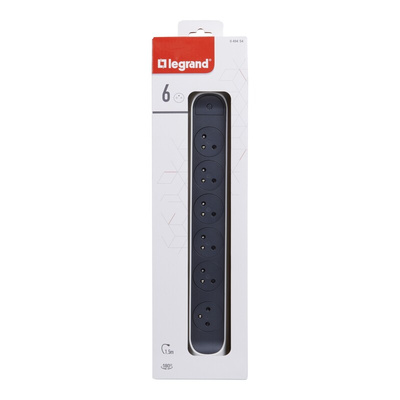 Legrand 1.5m 6 Socket Type E - French Extension Lead