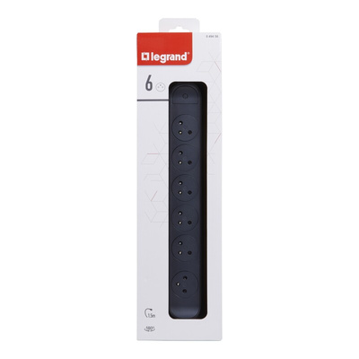 Legrand 1.5m 6 Socket Type E - French Extension Lead