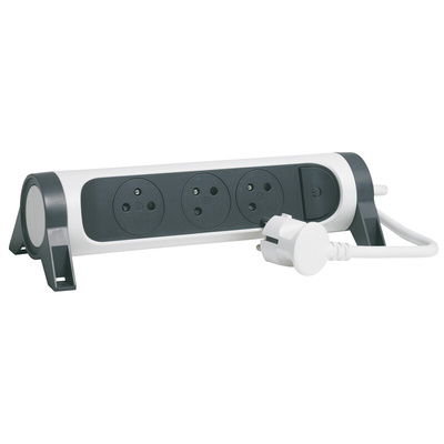 Legrand 3m 3 Socket Type E - French Extension Lead
