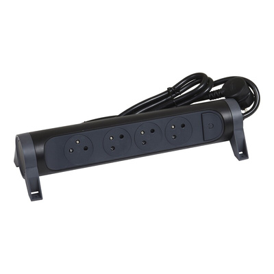 Legrand 3m 4 Socket Type E - French Extension Lead