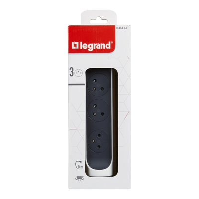 Legrand 3 Socket Type E - French Extension Lead