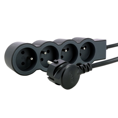 Legrand 1.5m 4 Socket Type E - French Extension Lead