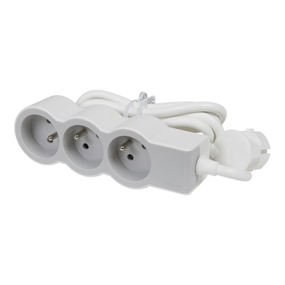 Legrand 3m 3 Socket Type E - French Extension Lead