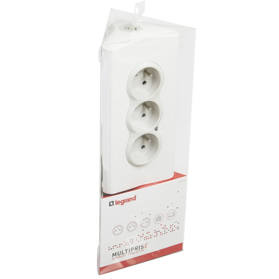 Legrand 1.5m 3 Socket Type E - French Extension Lead