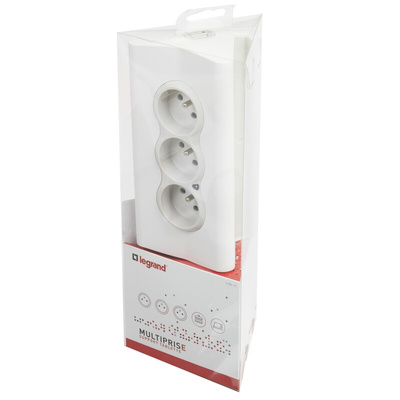 Legrand 1.5m 3 Socket Type E - French Extension Lead